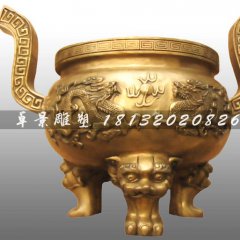 銅香爐，鑄造香爐，寺廟鑄銅香爐