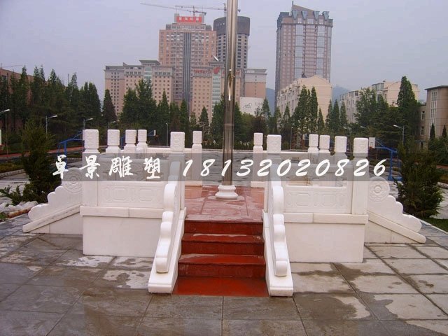 學校升旗臺，漢白玉升旗臺，學校白玉石升旗臺