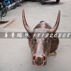 玻璃鋼牛頭，玻璃鋼仿銅牛頭
