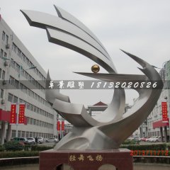 不銹鋼飛舞雕塑，飛翔雕塑，揚帆雕塑