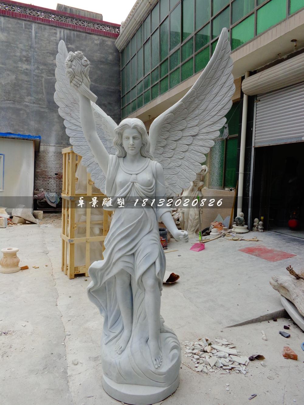 石頭女神雕塑，石雕女生雕塑