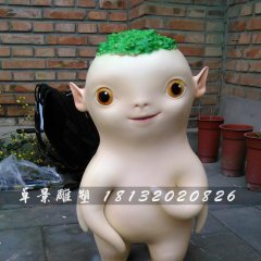 玻璃鋼胡巴雕塑，玻璃鋼卡通雕塑