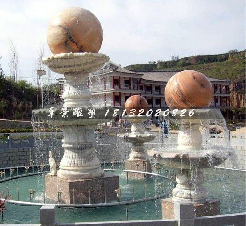 石頭風(fēng)水球,石雕風(fēng)水球雕塑