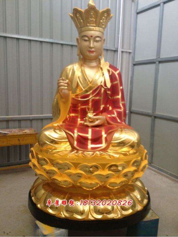 玻璃鋼佛像，玻璃鋼彩金佛像