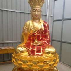 ?玻璃鋼地藏王，玻璃鋼彩金佛像