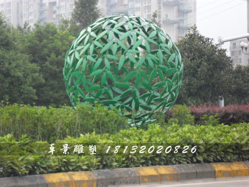不銹鋼球形雕塑，不銹鋼抽象球雕塑 (2)