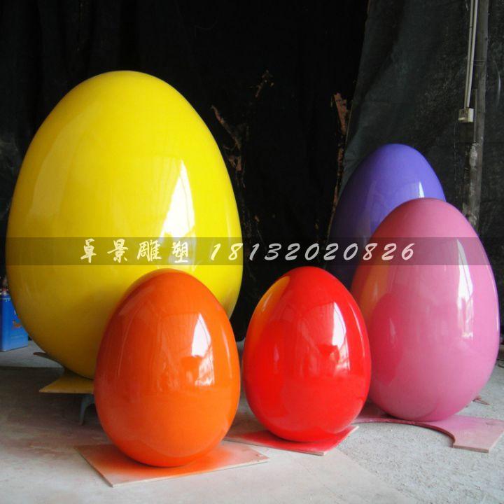 彩繪彩蛋雕塑，玻璃鋼彩蛋雕塑，圣誕節(jié)彩蛋雕塑