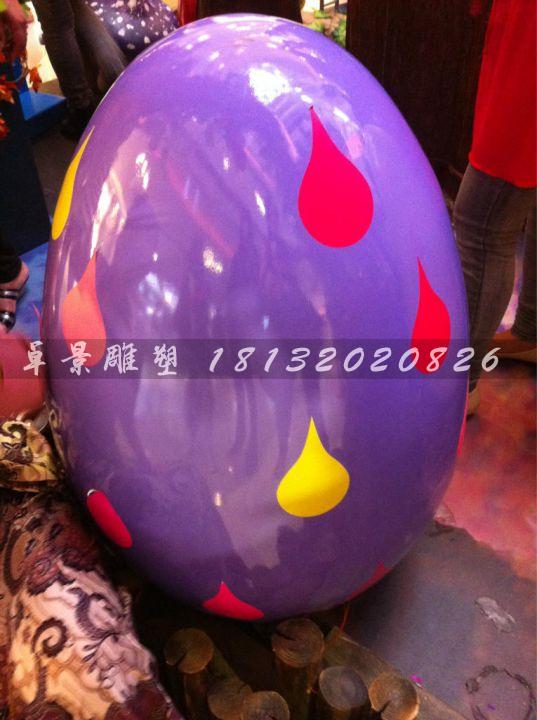 彩繪彩蛋雕塑，玻璃鋼彩蛋雕塑，圣誕節(jié)彩蛋雕塑