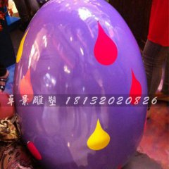 彩繪彩蛋雕塑，玻璃鋼彩蛋雕塑，圣誕節(jié)彩蛋雕塑
