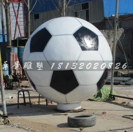 不銹鋼足球，學(xué)校廣場足球雕塑，圓球雕塑