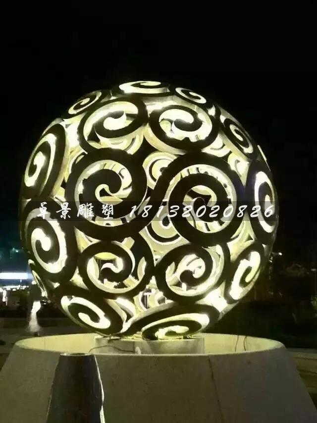 不銹鋼鏤空球雕塑，大型廣場不銹鋼，不銹鋼透光鏤空球雕塑