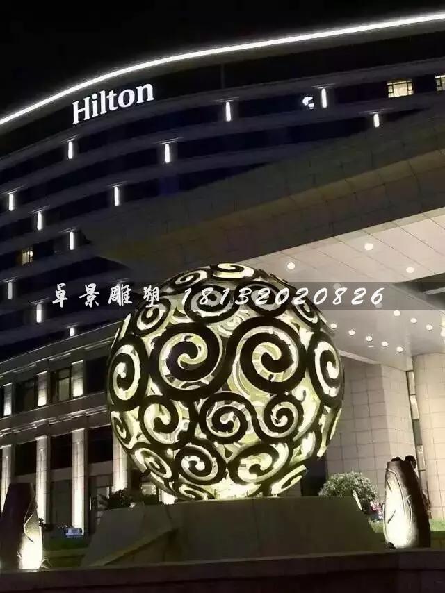不銹鋼鏤空球雕塑，大型廣場不銹鋼，不銹鋼透光鏤空球雕塑