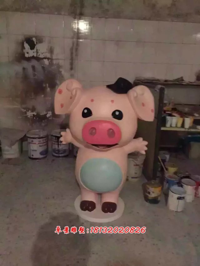 玻璃鋼卡通動物雕塑，玻璃鋼小動物雕塑