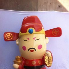 玻璃鋼財(cái)神雕塑，玻璃鋼卡通財(cái)神雕塑