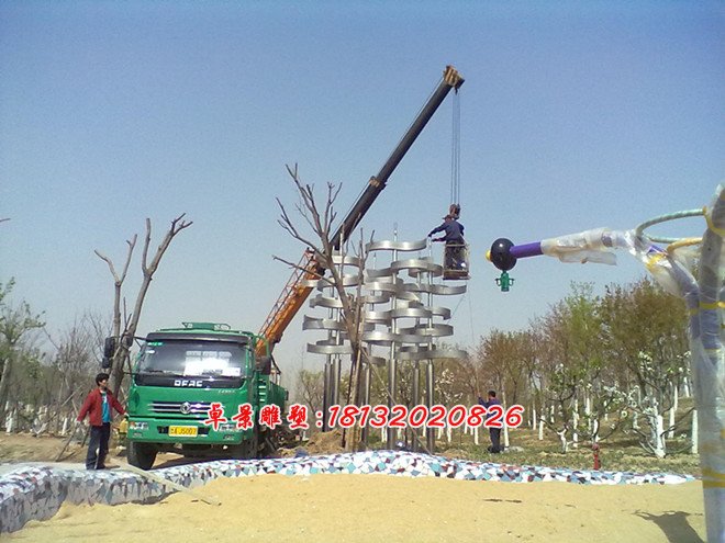 不銹鋼抽象樹雕塑，不銹鋼公園抽象雕塑