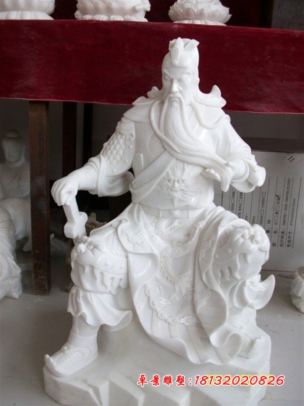 關(guān)二爺石雕，漢白玉關(guān)二爺?shù)袼? />
                    <div   id=