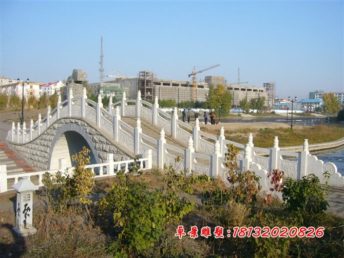 石雕欄桿，漢白玉欄桿雕塑