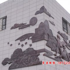 紫銅浮雕，鍛銅浮雕