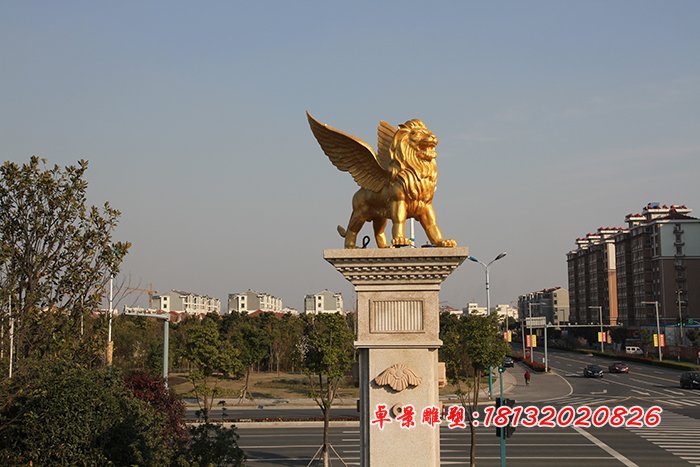 銅雕獅子，銅獅子雕塑