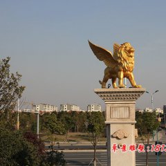 銅雕獅子，銅獅子雕塑