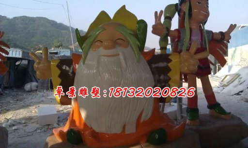 玻璃鋼卡通人物雕塑，玻璃鋼卡通雕塑 (2)