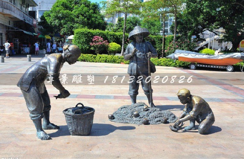 人物銅雕，公園小品銅雕 (2)
