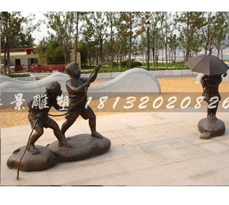 人物銅雕，公園小品銅雕 (5)