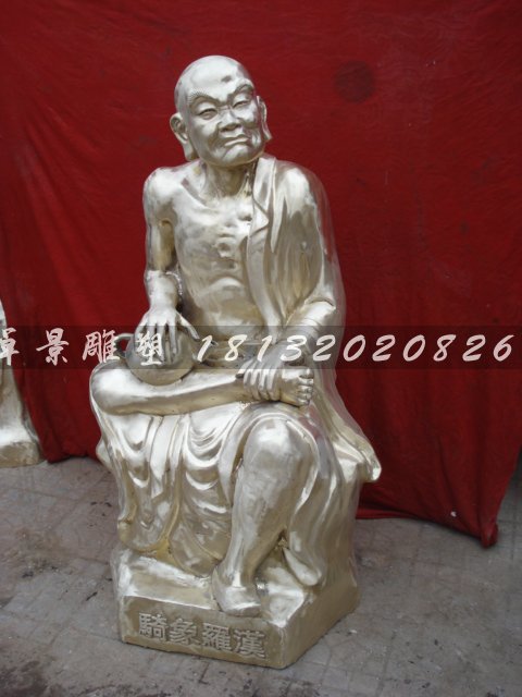 十八羅漢銅雕，鑄銅十八羅漢雕塑 (3)