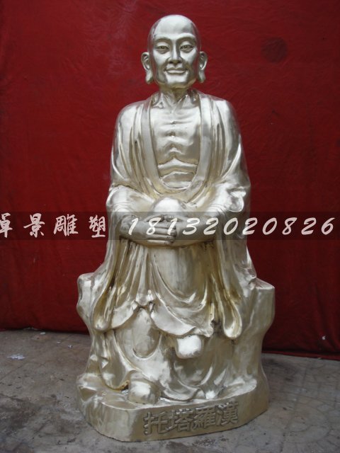 十八羅漢銅雕，鑄銅十八羅漢雕塑 (7)