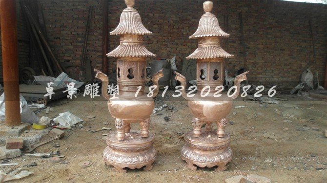 銅香爐，鑄銅香爐 (2)