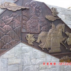 古人物銅浮雕，鍛銅人物浮雕