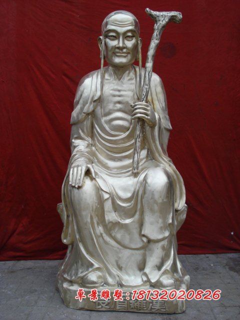 十八羅漢銅雕，鑄銅十八羅漢雕塑 (1)