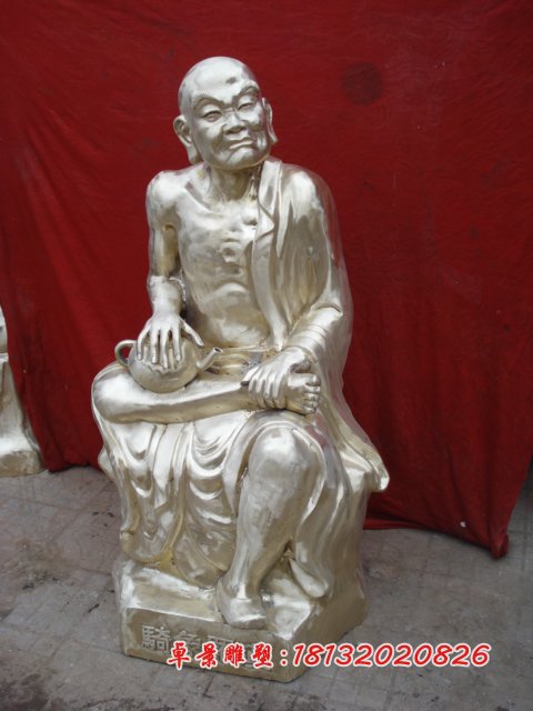 十八羅漢銅雕，鑄銅十八羅漢雕塑 (3)