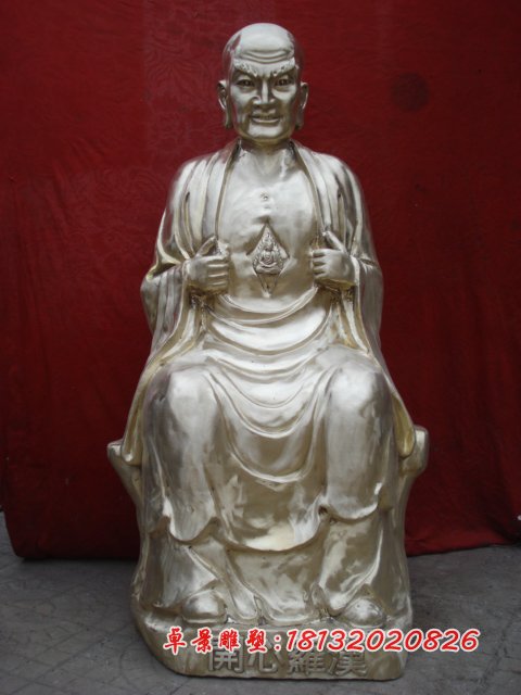 十八羅漢銅雕，鑄銅十八羅漢雕塑 (6)