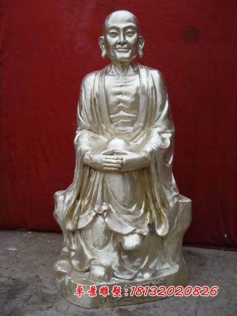 十八羅漢銅雕，鑄銅十八羅漢雕塑 (7)