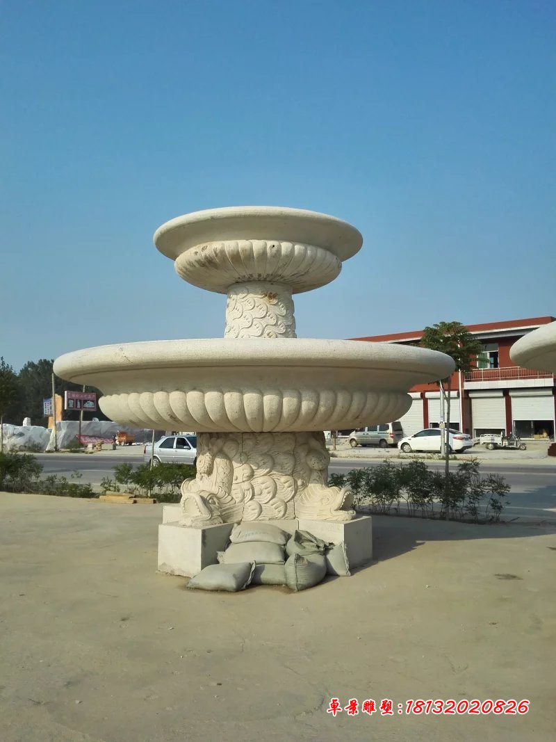 大理石噴泉，兩層石噴泉 (1)