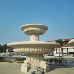 大理石噴泉，兩層石噴泉