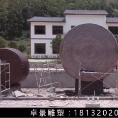 銅鼓，鑄銅鼓雕塑