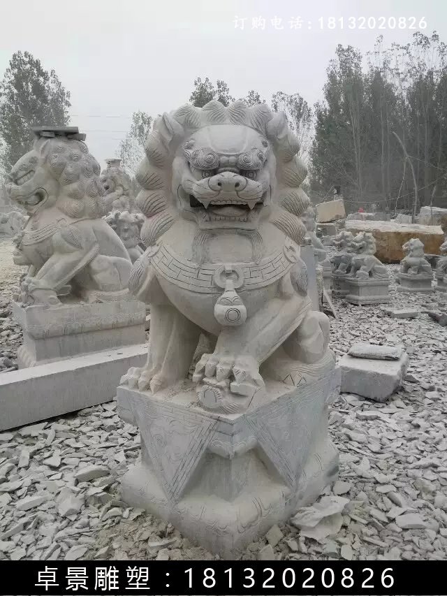北京獅石雕，仿古北京獅雕塑 (5)