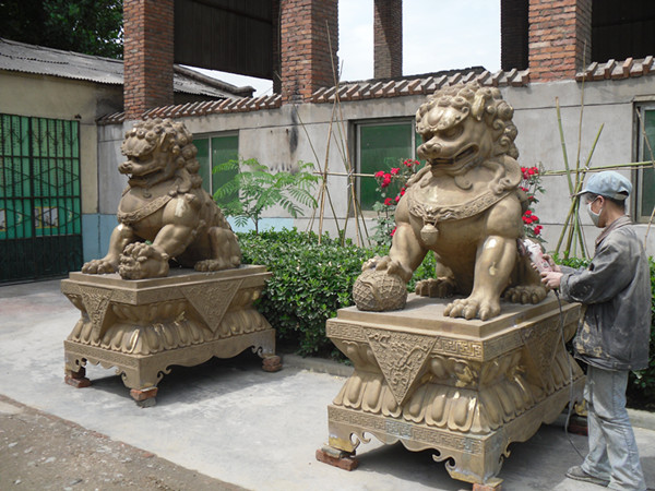 北京獅銅雕，獅子銅雕，鑄銅獅子雕塑