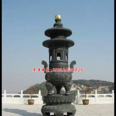 銅香爐，鑄銅香爐雕塑