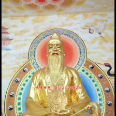 太上老君銅雕，道德天尊銅雕，鎏金銅太上老君雕塑