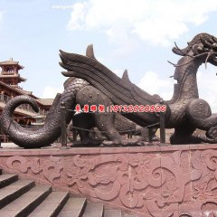 銅龍雕塑，廣場(chǎng)龍銅雕