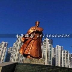 諸葛亮銅雕，城市銅雕