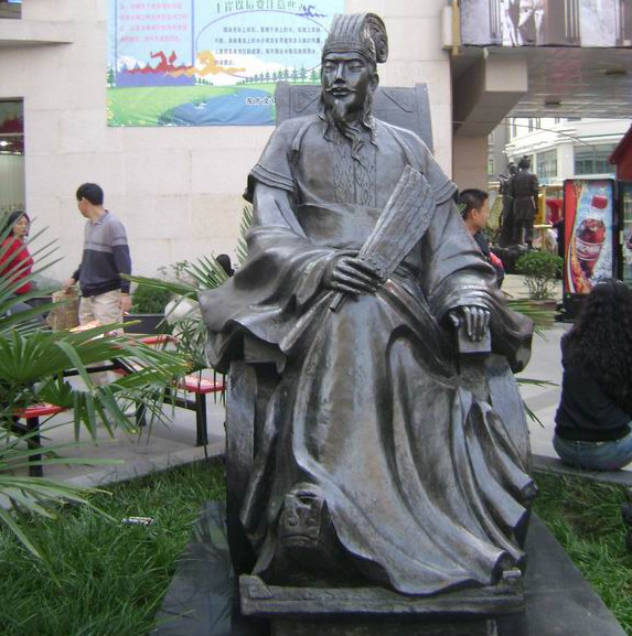 諸葛亮銅雕,歷史名人銅雕