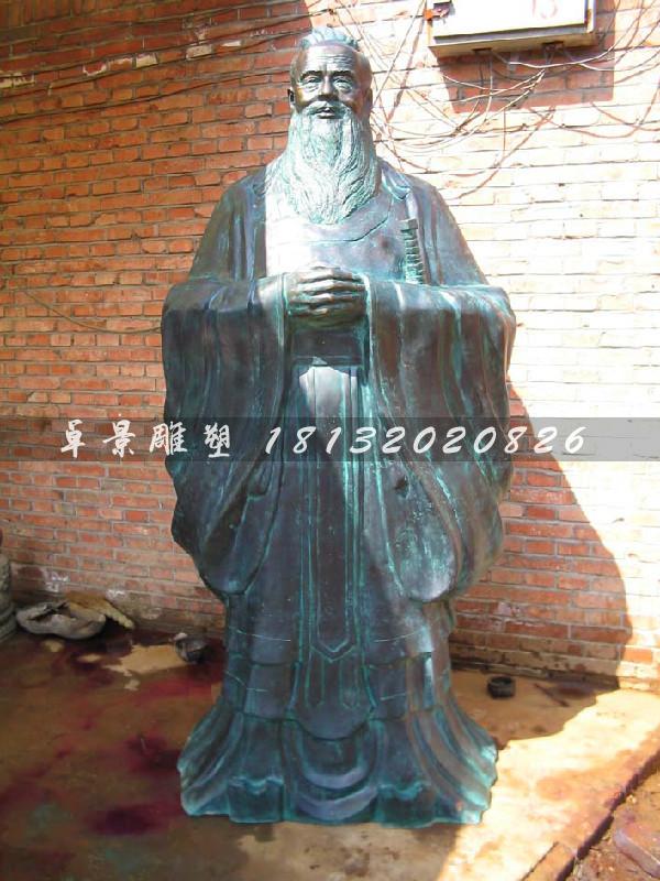 老子銅雕，校園歷史名人銅雕