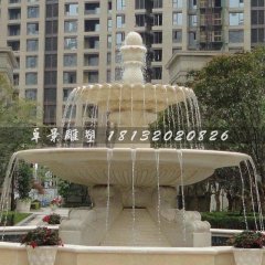 噴泉石雕，兩層噴泉石雕