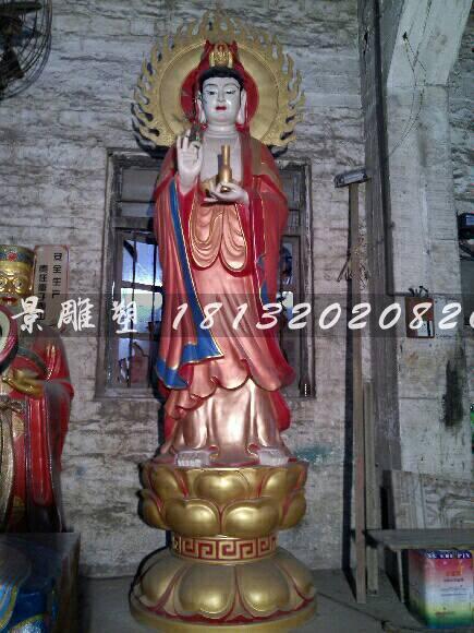 玻璃鋼觀音菩薩雕塑，玻璃鋼彩繪觀音菩薩雕塑 (2)