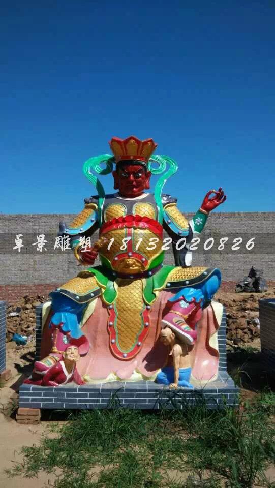 玻璃鋼四大天王雕塑，玻璃鋼神仙雕塑 (4)