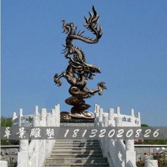 銅雕龍，鑄銅龍銅雕